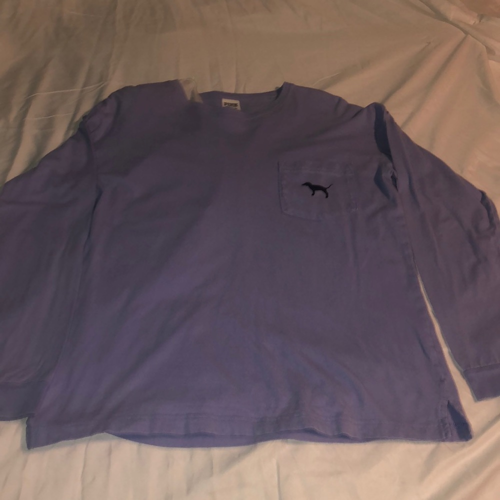 VS pink violet long sleeve tee